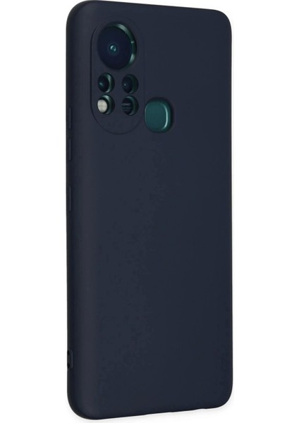 Bfs Infinix Hot 11S Kılıf Nano Içi Kadife Silikon - Lacivert