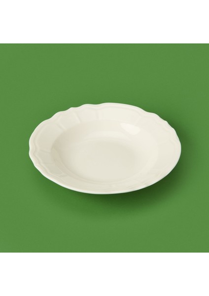 Porselen Tiffany Yemek Tabağı - Krem - 21 cm fiyatları