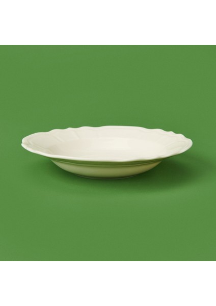 Porselen Tiffany Yemek Tabağı - Krem - 21 cm modelleri