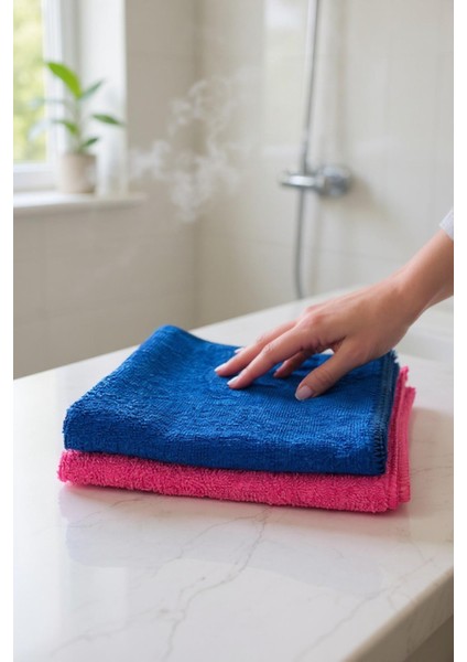 2'li Mikrofiber Temizlik Bezi 40X40 cm – Leke Bırakmaz, Yüksek Emicilik fiyatları