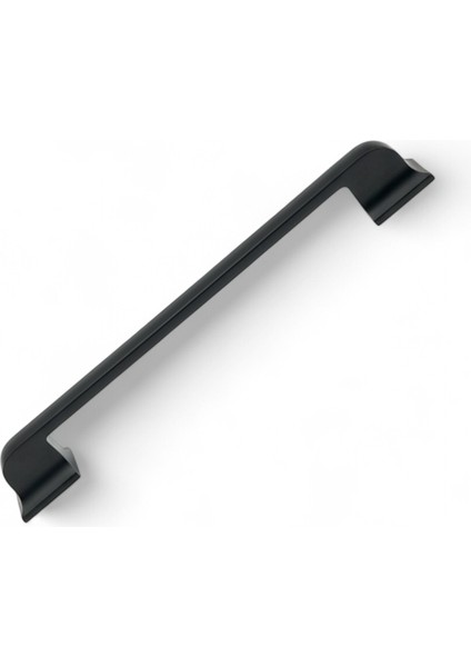 Beta Düz Antrasit Alüminyum Metal Lüks Modern Mobilya Çekmece Mutfak Dolabı Kulpu 160MM-192MM