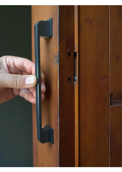 Beta Düz Antrasit Alüminyum Metal Lüks Modern Mobilya Çekmece Mutfak Dolabı Kulpu 160MM-192MM fiyatları