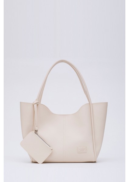 Krem/ Kahverengi/ Bordo SHK261 Suni Deri El, Kol ve Omuz 3'lü Çanta Seti (SHK108-SHK229-SHK217) fiyatları