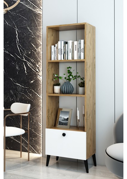 4 Raflı Kapaklı Modern Kitaplık -Ofis Dolabı – Fonksiyonel Depolama ve Düzenleme Ünitesi modelleri