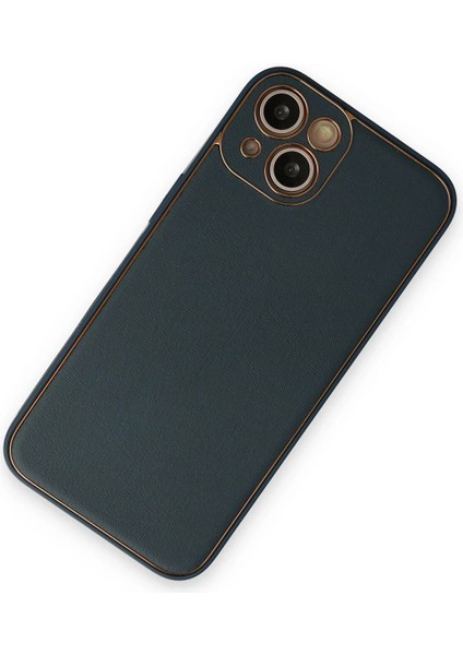 Bfs iPhone 14 Plus Kılıf Coco Deri Silikon Kapak - Yeşil fiyatları