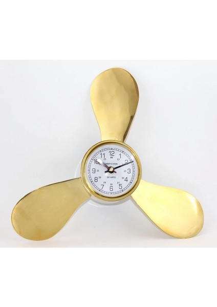 Pirinç Duvara Asmalı Pervane Tasarımı Saat KSK2057 ( Lisinya )