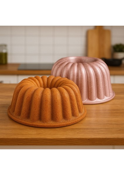 Kitchen Nirvana Kalın Dilimli Kek Kalıbı - Pembe - 24 cm