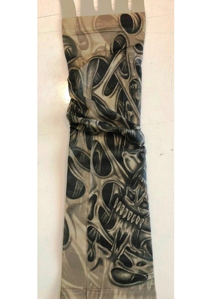 Çift Kol Giyilebilir Dövme Iskelet Desenler Tattoo Sleeve fiyatları
