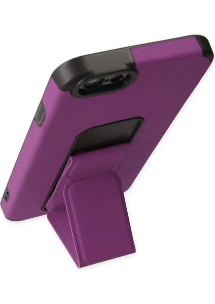 Bfs iPhone 6 Kılıf Mega Standlı Silikon - Mor modelleri