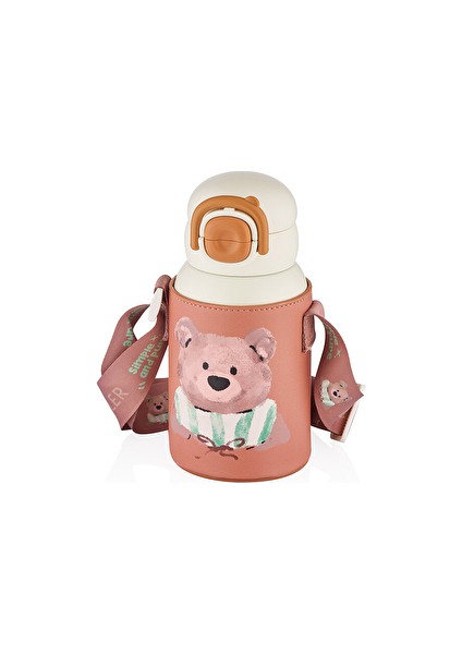 Çelik Termos Matara 520 ml D9241 Sevimli Ayı