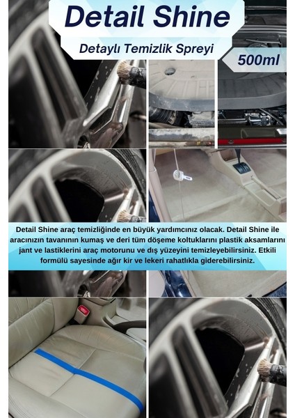 Çok Amaçlı Oto Detaylı Temizlik Spreyi 500ML 3 Adet fiyatları