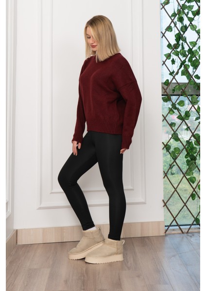 Yuvarlak Yaka Yumoş Triko Kazak 258181 fırsatları