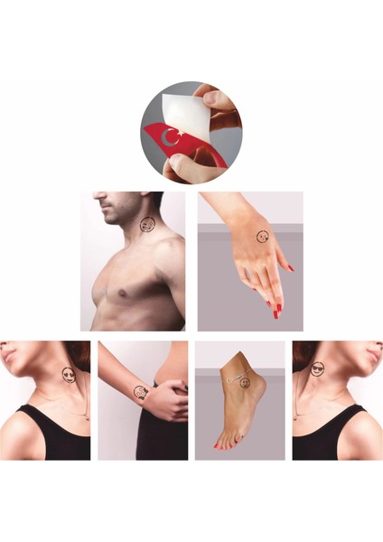 Sevimli Emojiler Hint Kınası ile Geçici Dövme Yapma Seti fiyatları