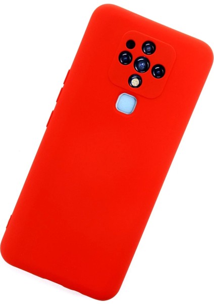 Bfs Tecno Camon 16 Kılıf Nano Içi Kadife Silikon - Kırmızı modelleri