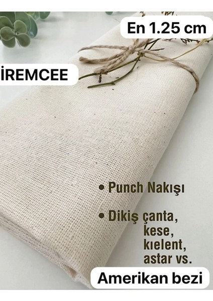 Iremcee Amerikan Bezi Kanevçe Kırlent Nakış Kumaşı