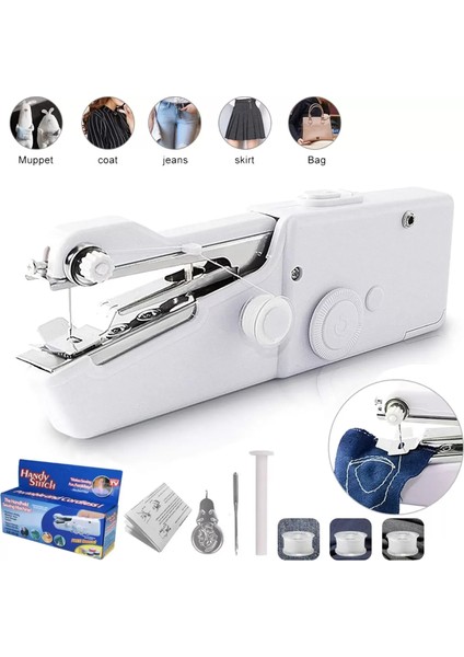 Taşınabilir, Kablosuz, Denim Kumaş Dikimi Yetenekli, El Dikiş Makinası (4915) modelleri