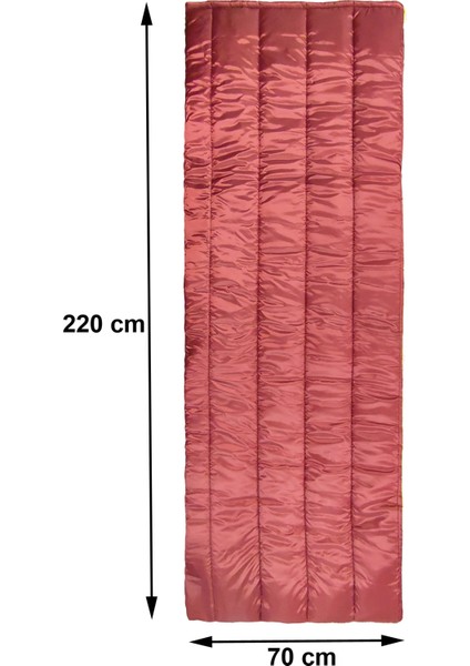 Termo Polyester Elyaf Dolgulu Uyku Tulumu-Extra Koruma-Koyu Kırmızı modelleri