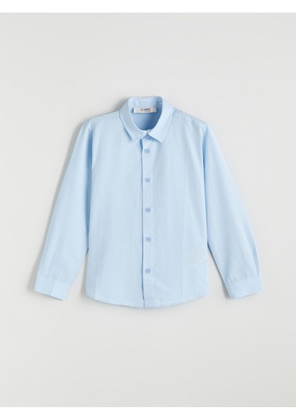 Yeni Sezon Basic Uzun Kollu Erkek Çocuk Gömlek