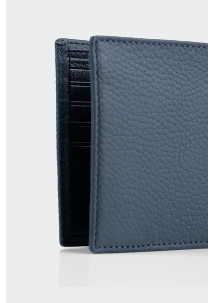 Hakiki Deri, El Yapımı, Erkek Cüzdan, 6 Kart Yuvalı, 4001 Koyu Mavi modelleri