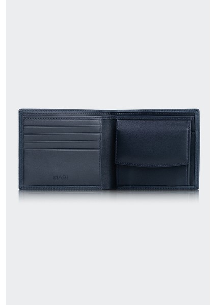 Hakiki Deri, El Yapımı, Erkek Cüzdan, 6 Kart Yuvalı, 4001 Koyu Mavi fırsatları