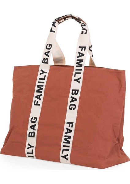 Family Bag Signature Kiremit Kanvas Anne Bebek Bakım Çantası fiyatları