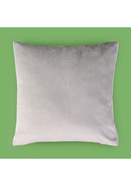 Soft Shiney Kırlent - Gri - 40X40 cm