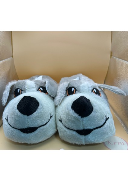 Sevimli Köpek Figürlü Peluş Panduf fiyatları