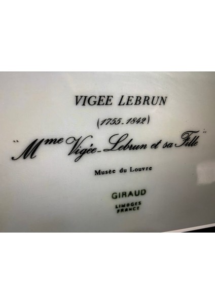 Giraud Limoges France 24 cm Çapında Porselen Dekor Tabağı -87065 fiyatları