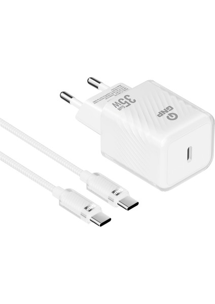 35W Transparent Gan Sarj Adaptoru ve Type-C Kablo