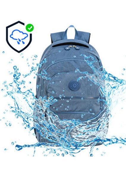 2'li Set Lüx Krinkıl Kumaş Lise ve Ortaokul Sırt Çantası + Kalemlik, Maymun Anahtarlık Hediyeli fırsatları