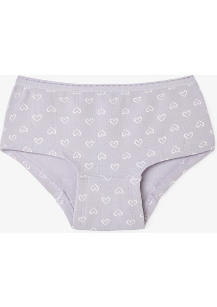 Kız Çocuk Heart Kalp Desenli Normal Bel 3'lü Hipster Külot fiyatları