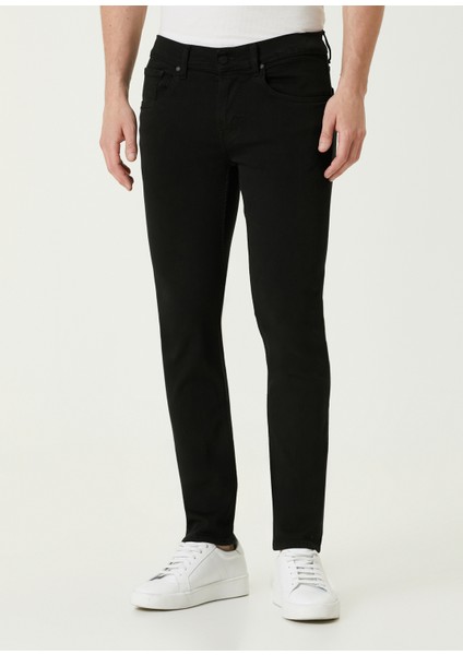 Modern Slimmy Tapered Siyah Jean Pantolon fiyatları