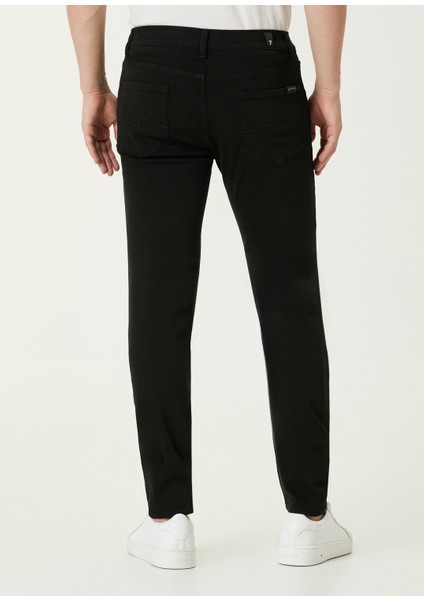 Modern Slimmy Tapered Siyah Jean Pantolon modelleri