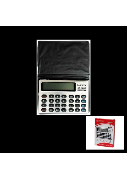 12 Haneli Mini Cep - Kılıflı Hesap Makinesi6.6x1.9x9.3cm TS-520B (4887)