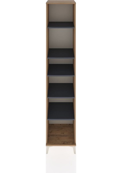 Hyperion Dolap 5 Raflı 44X44X221 Çam-Antrasit