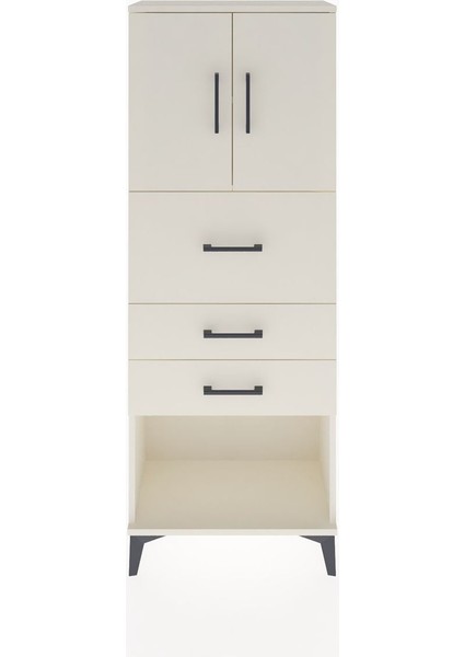 Arges Dolap 2 Raflı 3 Çekmeceli 2 Kapaklı 60X30X163 Aytaşı-Aytaşı