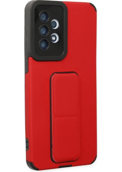 Bfs Samsung Galaxy A33 5g Kılıf Mega Standlı Silikon - Kırmızı fiyatları
