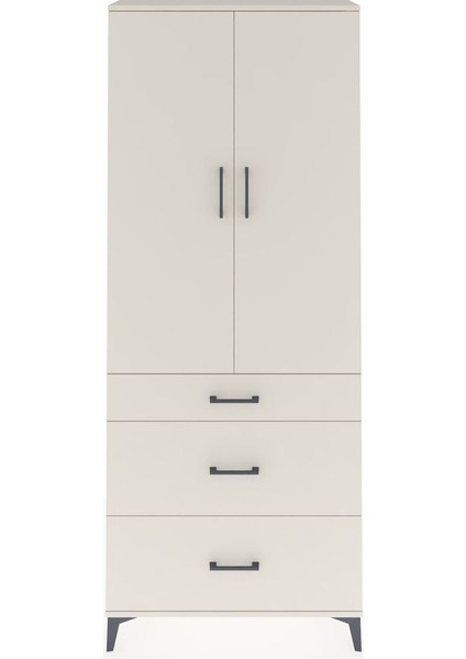Arges Dolap 2 Raflı 3 Çekmeceli Tek Askılı 88X30X221 Aytaşı-Aytaşı