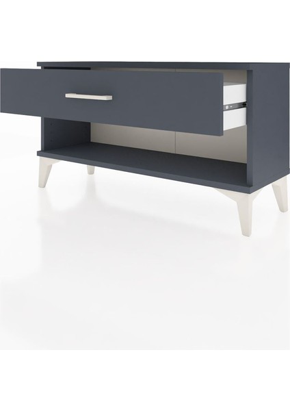 Arges Şifonyer Tek Çekmeceli 88X30X48 Antrasit-Antrasit fırsatları
