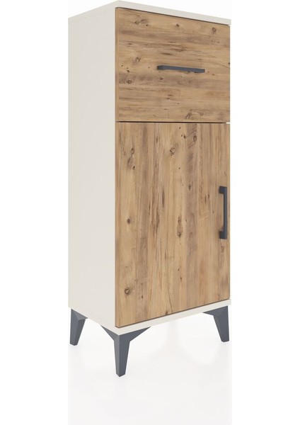 Arges Komodin Tek Raflı Tek Çekmeceli Tek Kapaklı 44X30X106 Aytaşı-Çam fiyatları