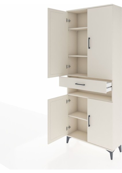 Arges Dolap 5 Raflı Tek Çekmeceli 4 Kapaklı 88X30X221 Aytaşı-Aytaşı fırsatları