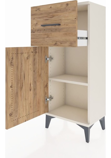 Arges Komodin Tek Raflı Tek Çekmeceli Tek Kapaklı 44X30X106 Aytaşı-Çam fırsatları