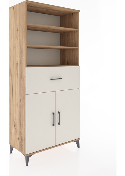 Hyperion Dolap 4 Raflı Tek Çekmeceli 2 Kapaklı 88X44X195 Çam-Aytaşı fiyatları