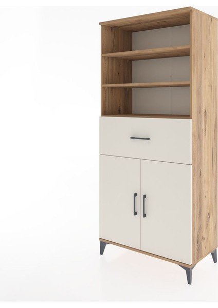 Hyperion Dolap 4 Raflı Tek Çekmeceli 2 Kapaklı 88X44X195 Çam-Aytaşı modelleri