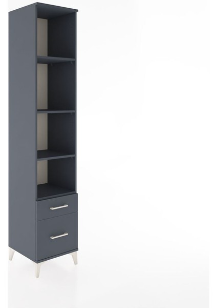 Hyperion Dolap 4 Raflı 2 Çekmeceli 44X44X221 Antrasit-Antrasit fiyatları