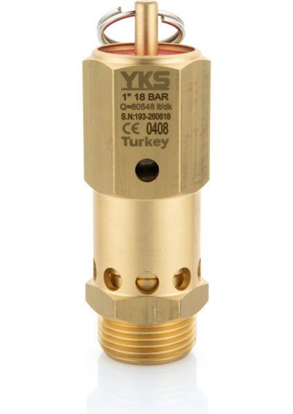 1/2" 15 Bar Standart Basinçli Emniyet Ventili
