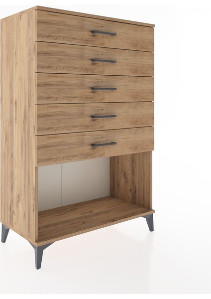 Hyperion Dolap 5 Çekmeceli 88X44X134 Çam-Çam fiyatları