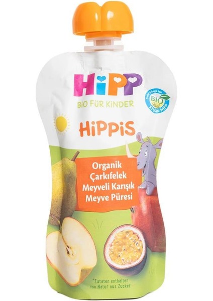 Nessiworld Hipp Organik Çarkıfelek Meyveli Karışık Meyve Püresi 100 gr