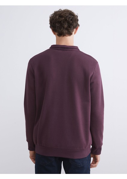 Yeni Sezon Dik Yaka Uzun Kollu Erkek Kalın Sweatshirt fırsatları