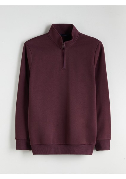 Yeni Sezon Dik Yaka Uzun Kollu Erkek Kalın Sweatshirt indirimleri
